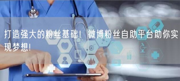 打造强大的粉丝基础！微博粉丝自助平台助你实现梦想!